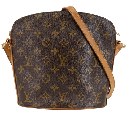 Drouot, &pound;450, Handbags, Brown, Canvas, Front view